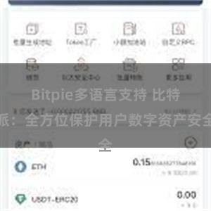 Bitpie多语言支持 比特派：全方位保护用户数字资产安全