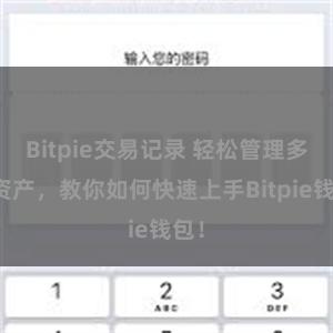 Bitpie交易记录 轻松管理多链资产，教你如何快速上手Bitpie钱包！