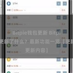 Bitpie钱包更新 Bitpie钱包更新了什么？最新功能一览【更新内容】