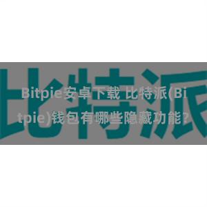 Bitpie安卓下载 比特派(Bitpie)钱包有哪些隐藏功能？