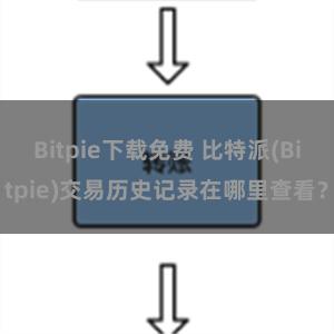 Bitpie下载免费 比特派(Bitpie)交易历史记录在哪里查看？