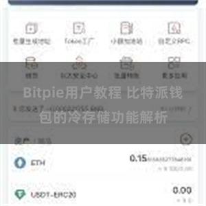 Bitpie用户教程 比特派钱包的冷存储功能解析