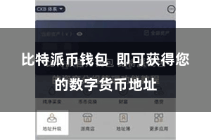 比特派币钱包  即可获得您的数字货币地址
